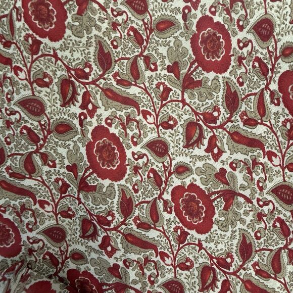 RALPH Ralph Lauren 90s Paisley Floral Slip Dress Medium Y2K Ruffle Bias Cut Midi - Picture 8 of 15